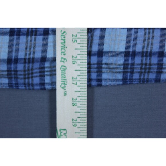 Johnnie-O Hangin Out Shirt Mens Large Blue Plaid Button Down Flannel Sz M - Picture 7 of 10